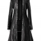 Punk L-kabát s výšivkou čierny a strieborny /F