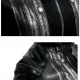 Punk L-kabát s výšivkou čierny a strieborny /F