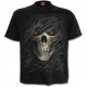 T-shirt noir de mort tribal